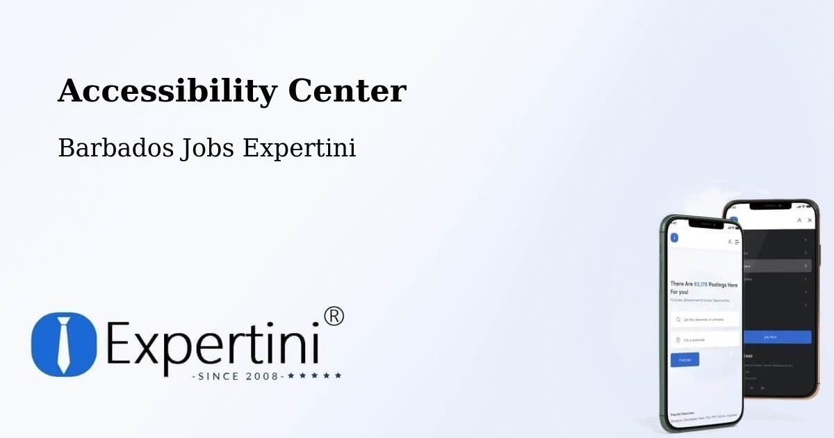 Accessibility Center - Barbados Jobs Expertini