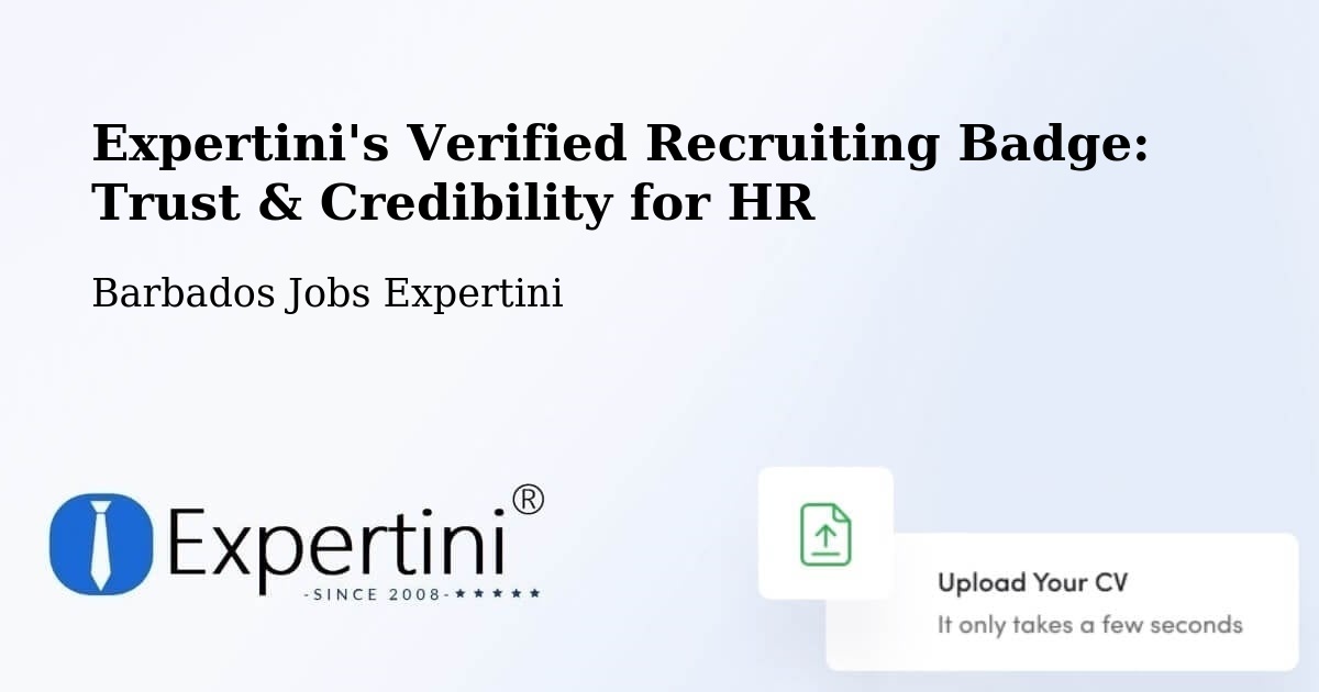Expertini's Verified Recruiting Badge: Trust & Credibility for HR - Barbados Jobs Expertini